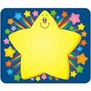 Self-Adhesive Name Tags - Rainbow Star  (pack of 40)