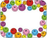 Self-Adhesive Name Tags - Smiley Face  (pack of 40)