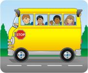 Self-Adhesive Name Tags - School Bus  (pack of 40)