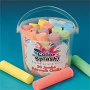 Color Splash!� Sidewalk Chalk Bucket  (bucket of 20)