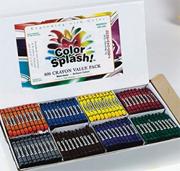 Color Splash!� Crayons - 8 Colors  (box of 800)