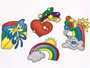 Sun Catcher 3"x4" - Hearts, Rainbows and Butterflies  (set of 12)