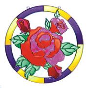 Open Back Sun Catcher  11" - Rose