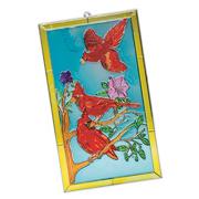 Sun Catcher 6"x11" - Cardinals