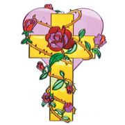 More info about Open Back Sun Catcher 9"x12" - Cross Open Back Sun Catcher 9"x12" - Cross