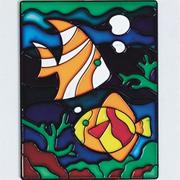 Stain-A-Frame Set, Fish Scene  (pack of 12)