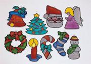 Small Holiday Stain-A-Frames  (set of 10)