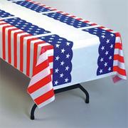 Patriotic Pleated Table Cover  (pack of 6)