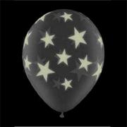 11" Latex Glow-in-the-Dark Star Balloons  (pack of 25)