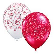Swirling Hearts Balloon  (pack of 100)