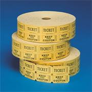 Double Roll Tickets , Yellow (roll of 2000)