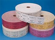 Double Roll Tickets , Red (roll of 2000)