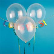 11" Jeweltone Balloons , Diamond Clear (pack of 100)