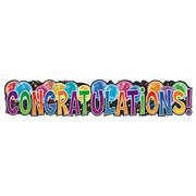 Jointed Congratulations Banner (pack of 6)