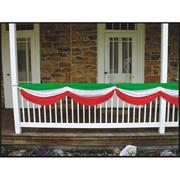 Red, White and Green Fabric Bunting