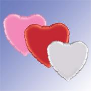 18" Foil Heart Balloon  (pack of 10)