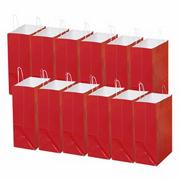 Laminated Large Gift Bags, Red
