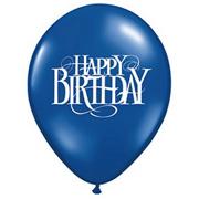 11" Happy Birthday Superscript Balloon  (bag of 100)