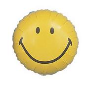 18" Foil Balloon - Smiley Face  (pack of 10)