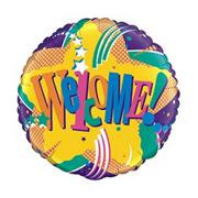 18" 'Welcome' Foil Balloon  (pack of 10)