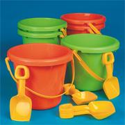 10" Jumbo Poly Pails  (pack of 6)