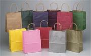 Kraft Cub Gift Bags Assorted Colors  (pack of 12)