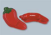 Chili Pepper Chip/Salsa Tray