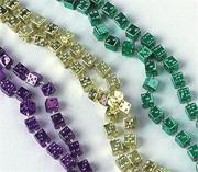 48" Mardi Gras Dice Beads  (pack of 12)