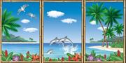 Tropical Window Views  (pack of 3)