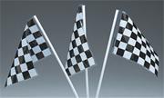 Plastic Racing Flags  (pack of 12)