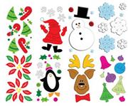 Christmas Gel Clings  (pack of 8)