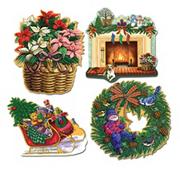 Christmas Cutouts  (pack of 4)