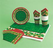 Holly Christmas Tabletop Setting for 12 (pack of 12)