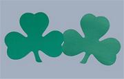 12 St. Patrick's Day Shamrock Cutouts  (pack of 36)