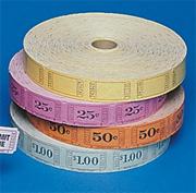 Single Roll Tickets - 50 Cents  (roll of 2000)