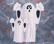 14" Hanging Tissue Ghost  (pack of 6)