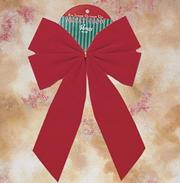 Large Velvet Christmas Bow  (pack of 12)