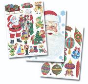 Christmas Clings (pack of 6)