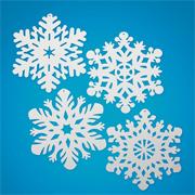 14.4" White Snowflakes  (pack of 24)