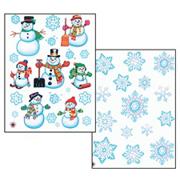 Winter Static Clings  (pack of 6)