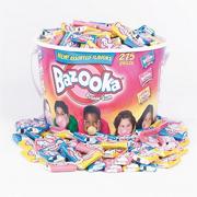 Bazooka Assorted Flavor Bubble Gum  (tub of 275)
