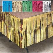 Metallic Fringe Table Skirts