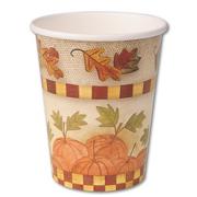 Homespun Harvest Cups 9 oz. (pack of 8)