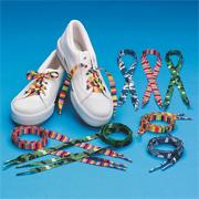 Camo and Stripes Shoelaces (pack of 12)