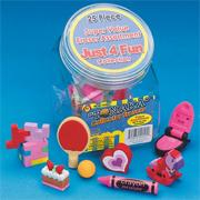 Just for Fun Erasers (set of 25)