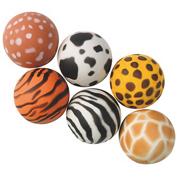 Animal Prints Hi-Bounce Balls (pack of 12)
