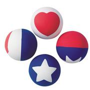 Patriotic Hi-Bounce Balls (pack of 12)