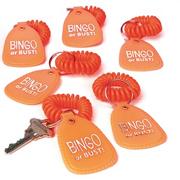 Bingo or Bust Coil Wrist Bracelet w/ Key Tag (pack of 12)