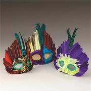 Assorted Feather Masks (pack of 12)