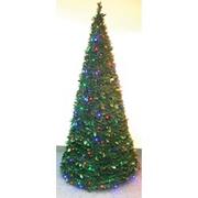 Pull-Up Christmas Tree w/ LED Lights, 6'